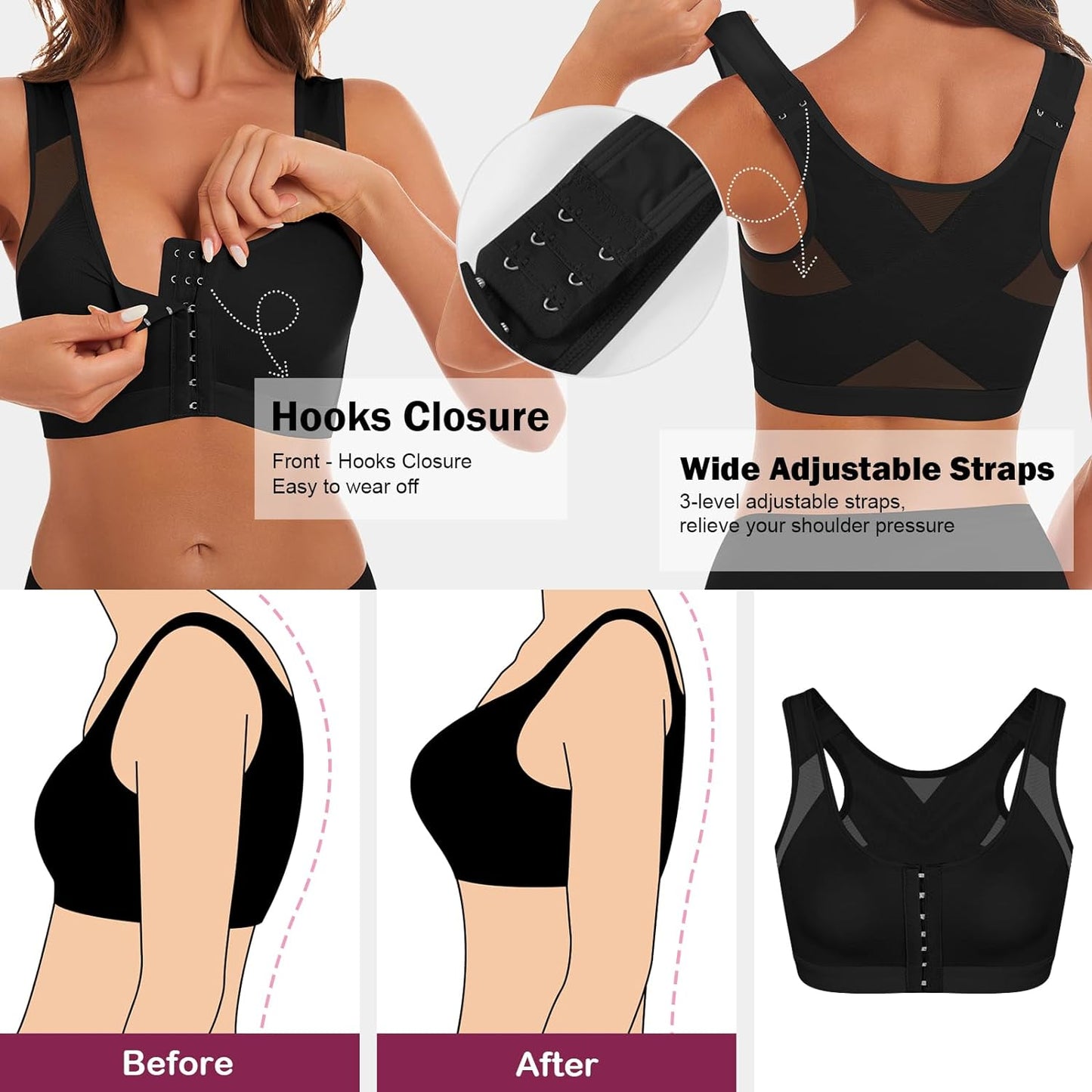 Brasier🧜♀️Body perfection pro® ➕ Corrector de postura ➕ Efecto Realce