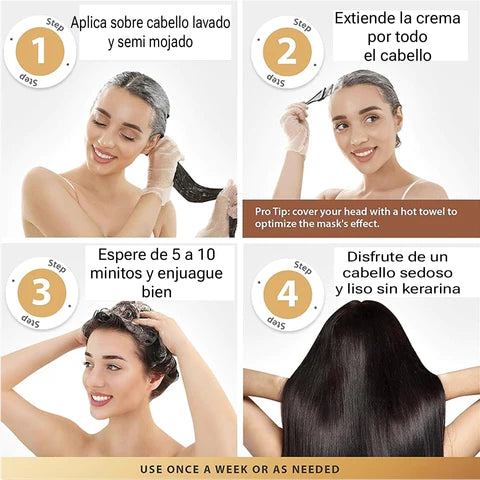 Karelle® Mascarilla Reparadora y alisadora Intensa con KERATINA