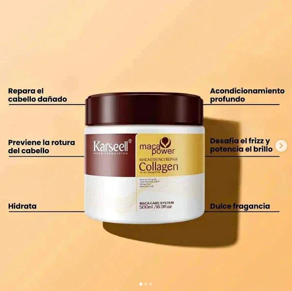 💎KARSEELL HAIR MASK® REPARADORA Y ALISADORA INTENSA CON KERATINA💎